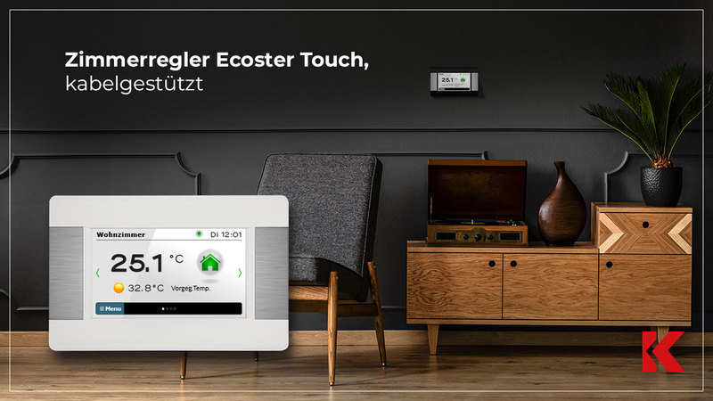 Zimmerregler Ecoster Touch, kabelgestützt