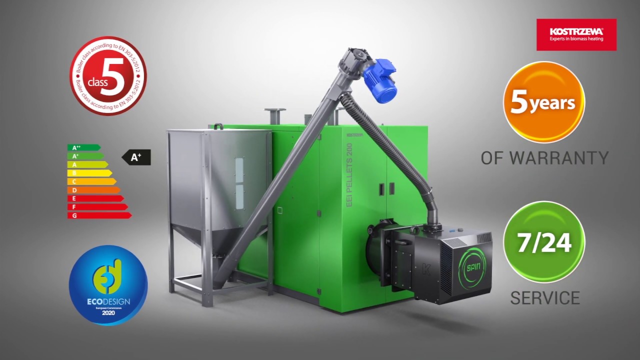 KESSEL KOSTRZEWA EEI PELLETS MIT BRENNER PLATINUM BIO SPIN