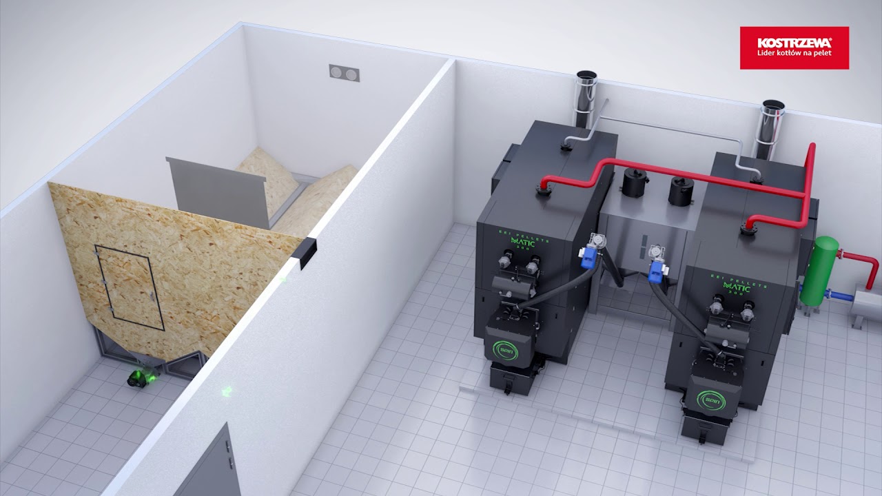 KOSTRZEWA EEI PELLETS MATIC IM KESSELRAUM